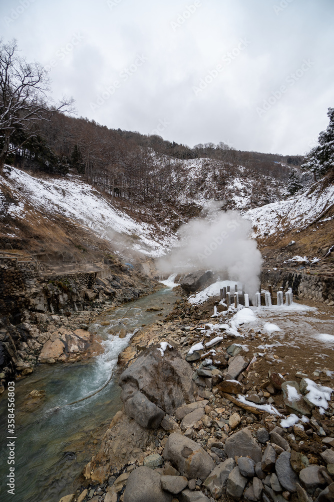 Jigokudani national Park in Japan. Jigokudani national Park in Japan.