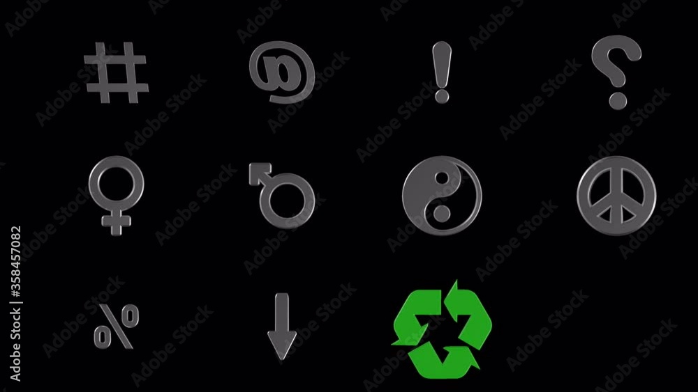 Symbol looping element MISC_B with alpha. Symbol looping element MISC_B with alpha.