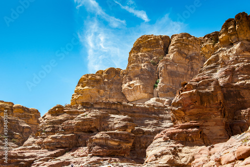 It's Landscape of the mountains in Petra, Jordan