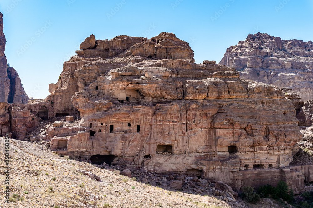 It's Ancient rock cut architecture of Petra, Jordan