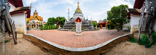 Bupparam temple in Chiang Mai province photo