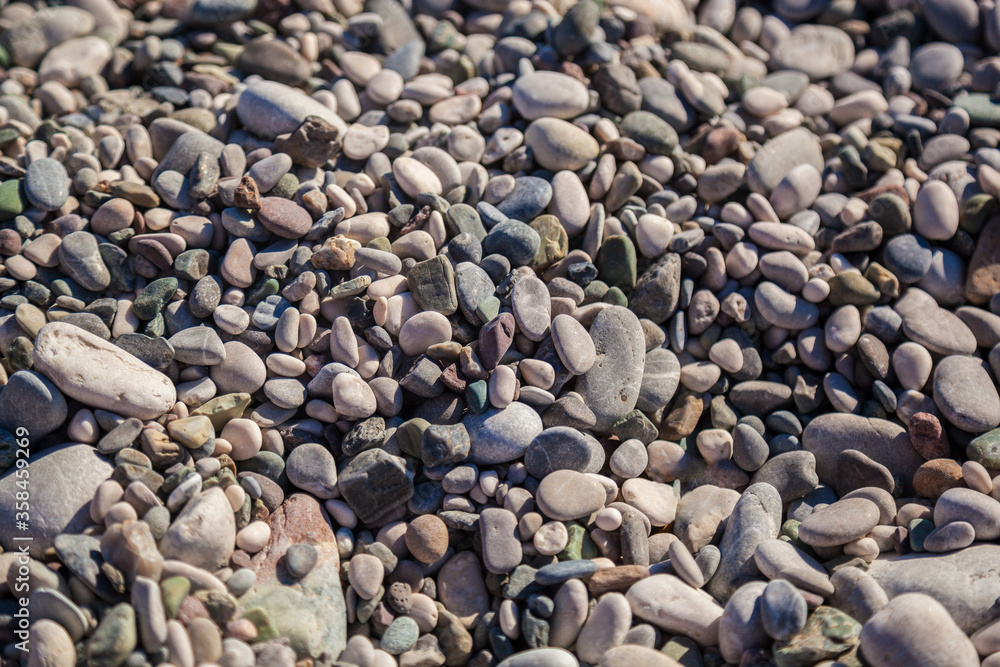 Rocky beach seashore. Rocky coast close-up. Rocky beach seashore. Rocky coast close-up.