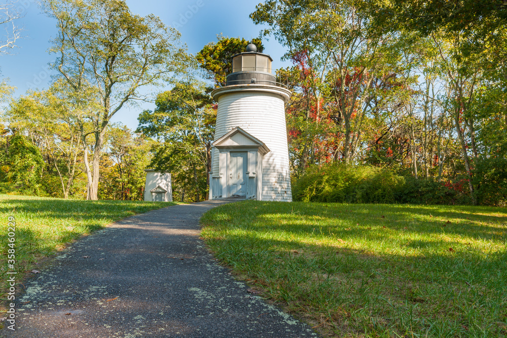 Three Sisters lights at Nauset Beach,  Seashore and lighthouse.