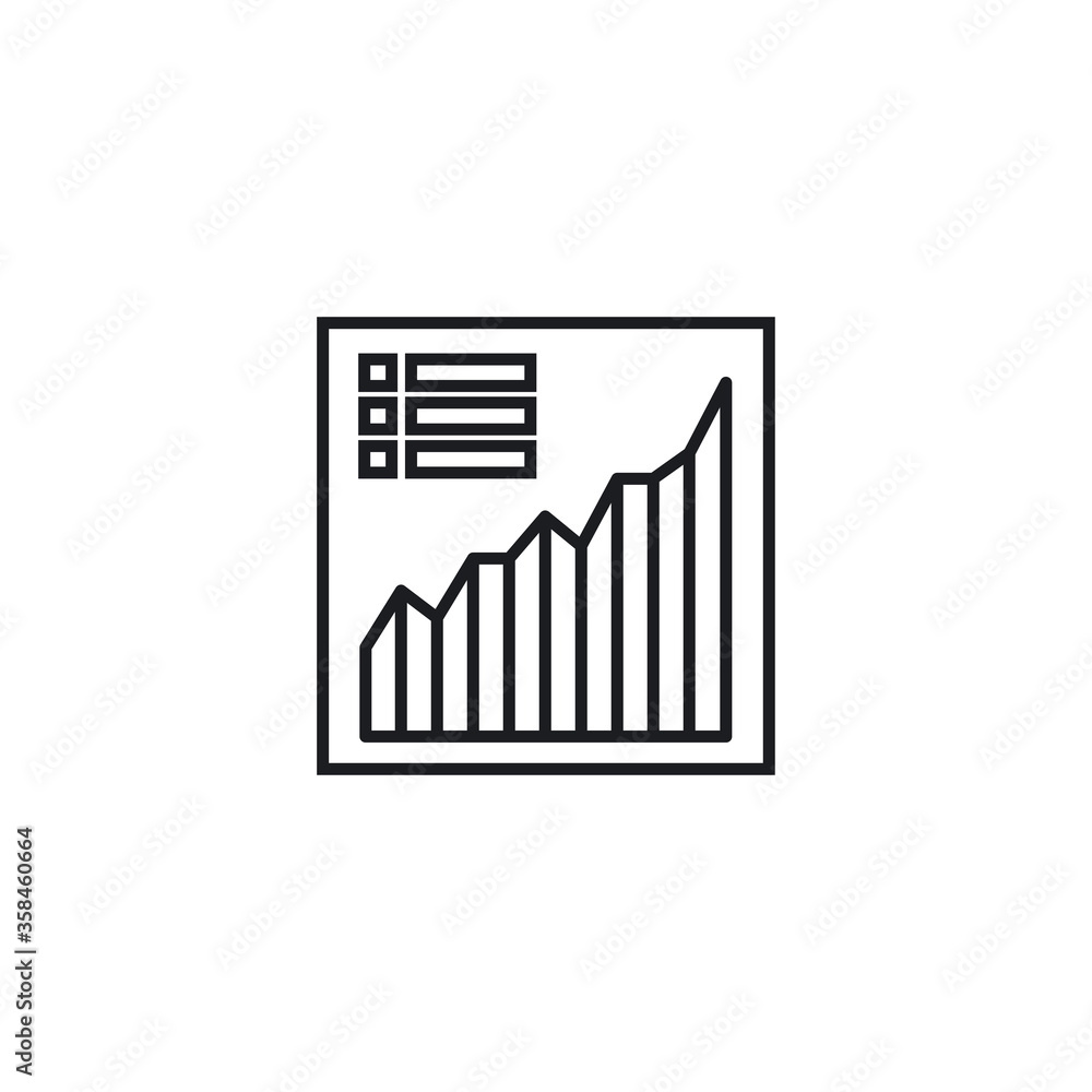 MArket analytics icon. Vector Illustration MArket analytics icon. Vector Illustration