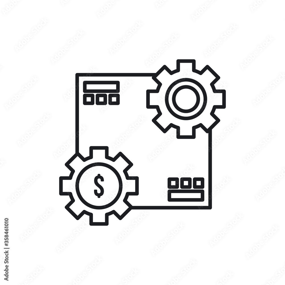 Making money icon. Vector Illustration Making money icon. Vector Illustration