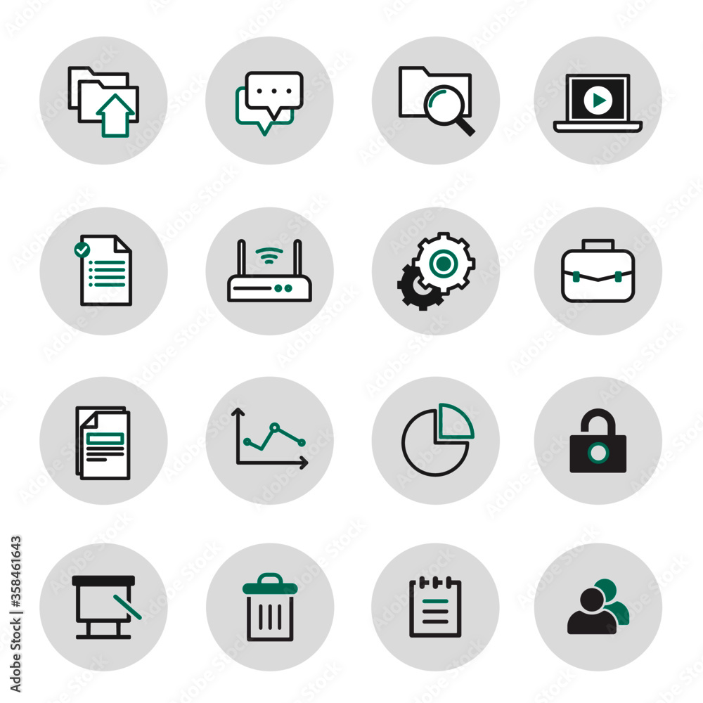 business and finance icons business and finance icons