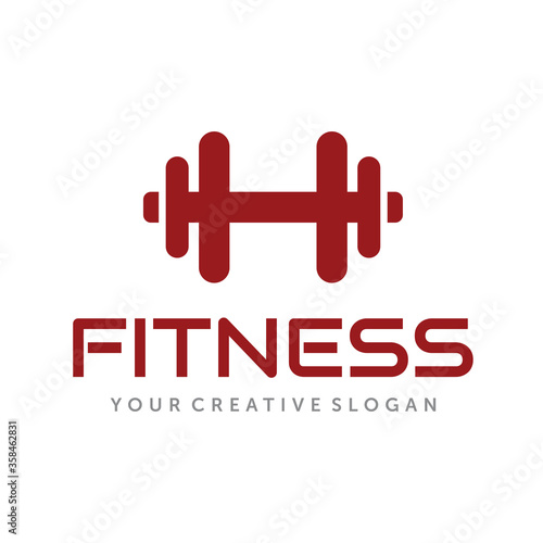 Fitness Barbell icon, Fitness Barbell sign/symbol vector