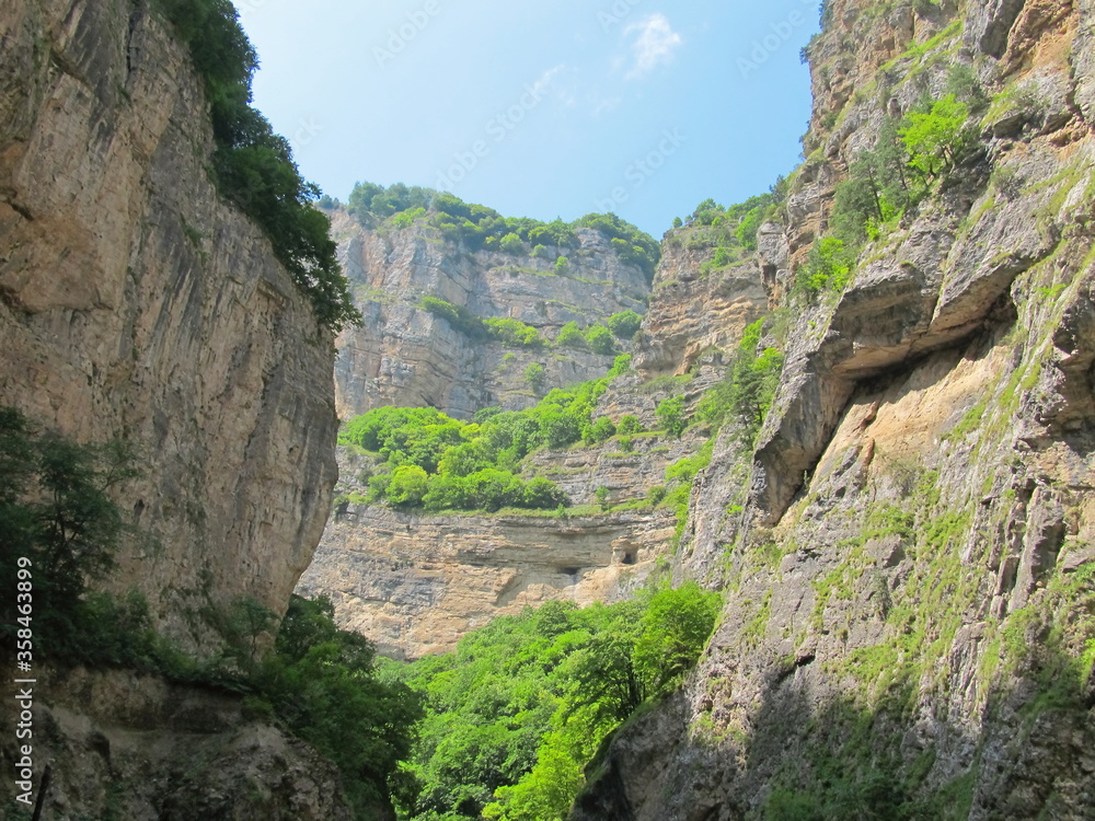 View from the road to the Chegem gorge View from the road to the Chegem gorge