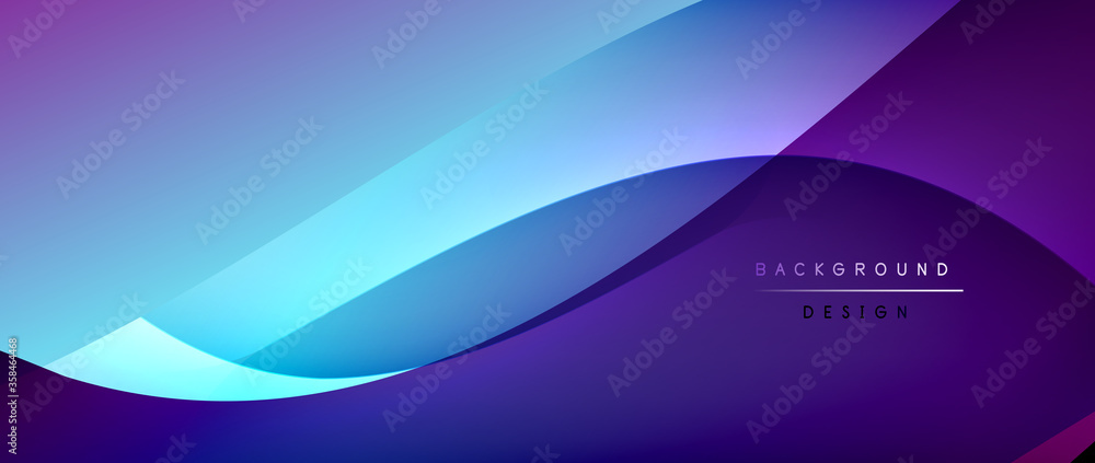 Fluid gradient waves with shadow lines and glowing light effect, modern flowing motion abstract background for cover, placards, poster, banner or flyer Fluid gradient waves with shadow lines and glowing light effect, modern flowing motion abstract background for cover, placards, poster, banner or flyer