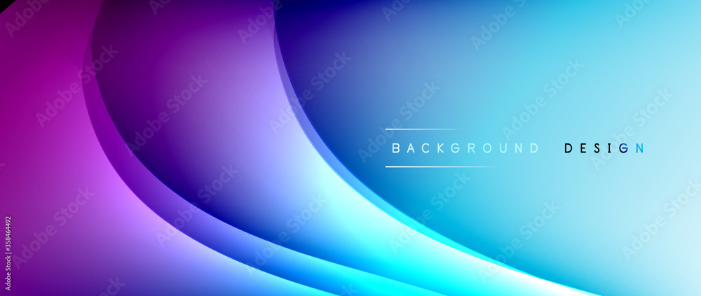 Fluid gradient waves with shadow lines and glowing light effect, modern flowing motion abstract background for cover, placards, poster, banner or flyer Fluid gradient waves with shadow lines and glowing light effect, modern flowing motion abstract background for cover, placards, poster, banner or flyer