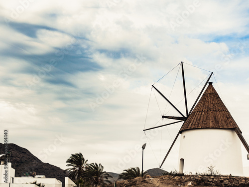 Wind mill in Las Negras, Spain