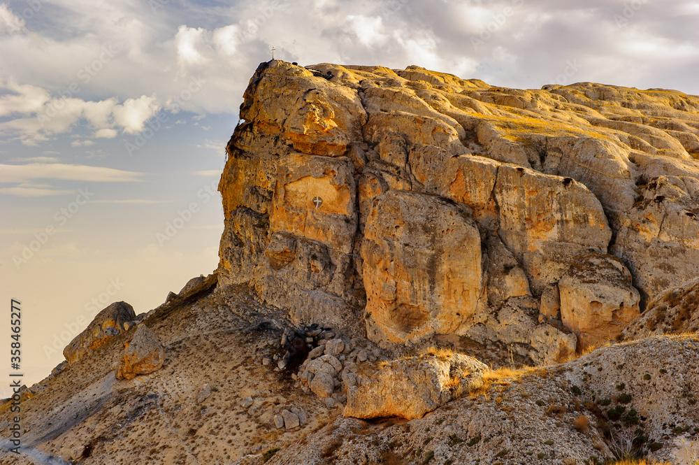 Landscape of the rock in Syria