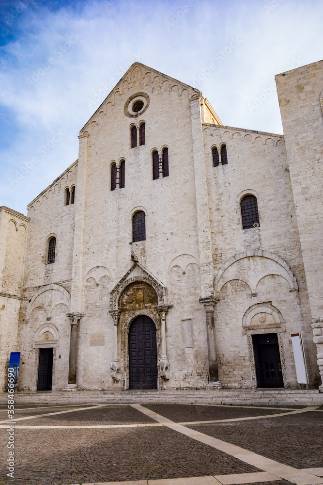 Basilica cathedral church of St. Nicola. Bari. Puglia. Italy. 