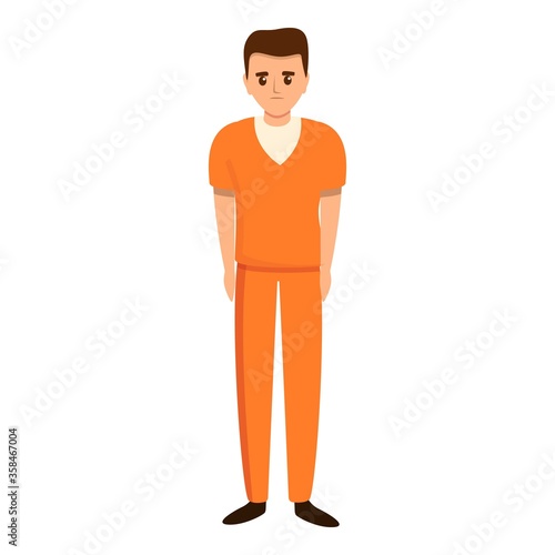 Prison icon. Cartoon of prison vector icon for web design isolated on white background