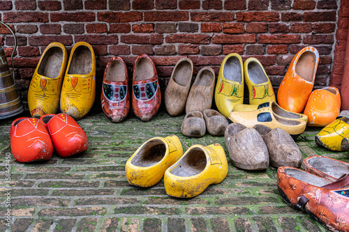 Dutch Delft Clogs Klompen Wooden Shoes