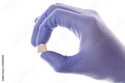 MDMA in doctor's hand.
