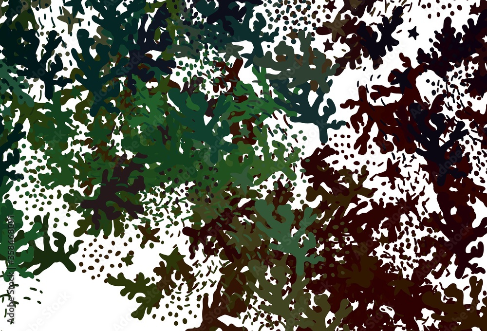 Dark Green vector backdrop with memphis shapes. Dark Green vector backdrop with memphis shapes.