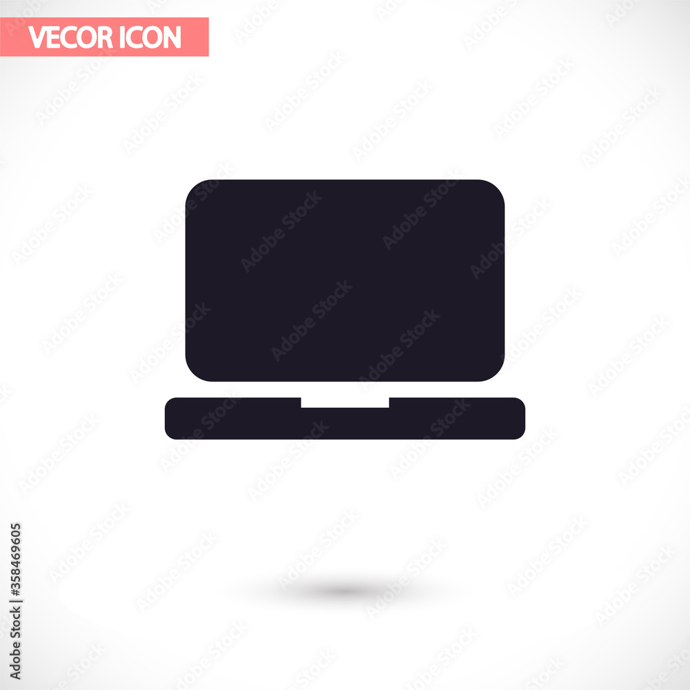 Laptop vector icon , lorem ipsum Flat design Laptop vector icon , lorem ipsum Flat design