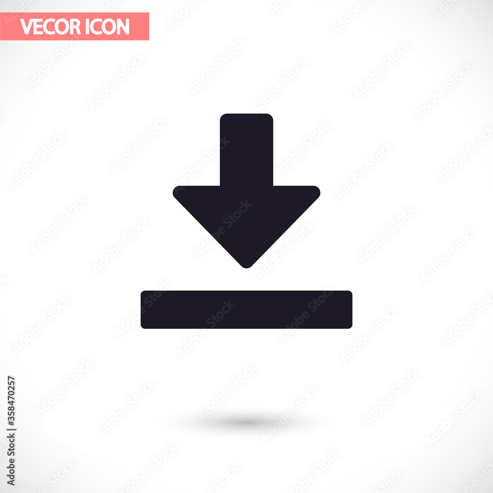 Downloading vector icon , lorem ipsum Flat design Downloading vector icon , lorem ipsum Flat design