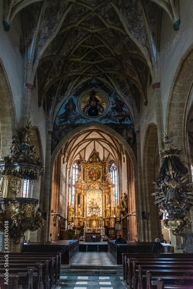 Gothic architecture in Austria. Church and sanctuary of Maria Saal. Gothic architecture in Austria. Church and sanctuary of Maria Saal.