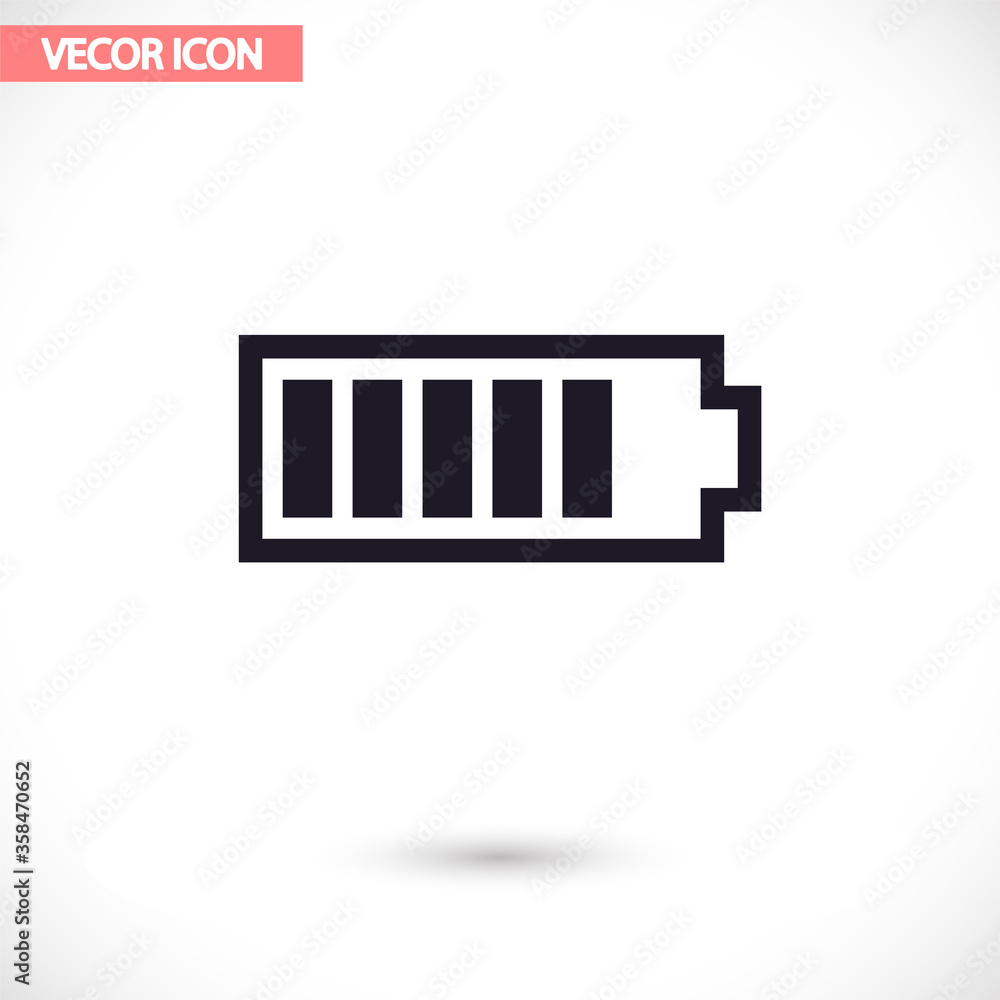Battery vector icon , lorem ipsum Flat design Battery vector icon , lorem ipsum Flat design