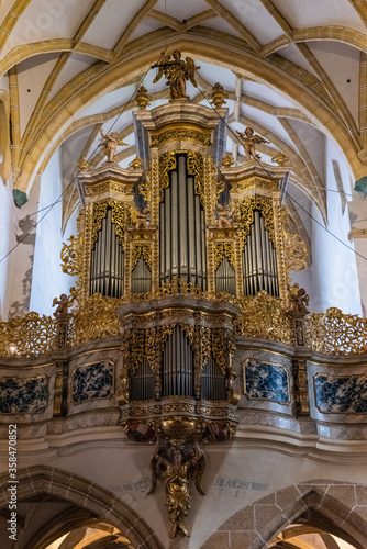 Gothic architecture in Austria. Church and sanctuary of Maria Saal.