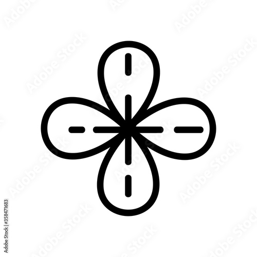thyme flower bud icon vector. thyme flower bud sign. isolated contour symbol illustration