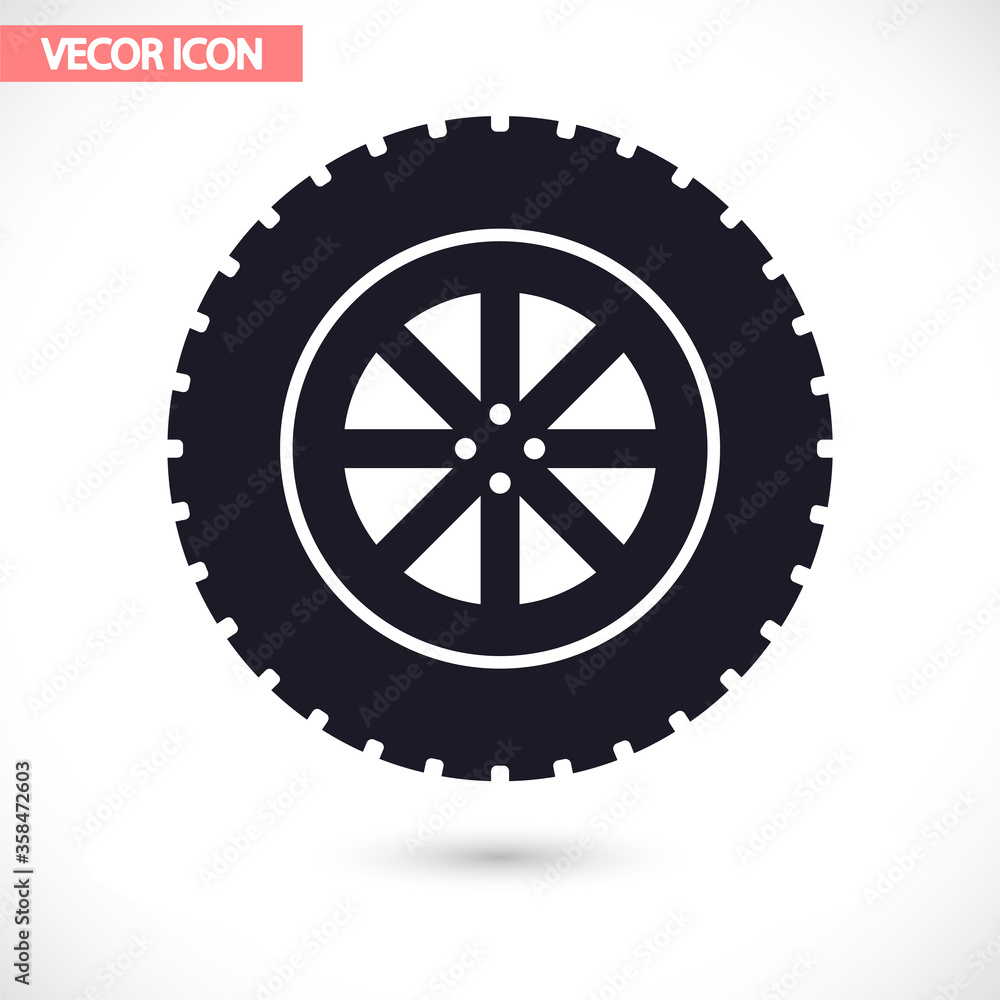 Settings  vector icon  , lorem ipsum Flat design