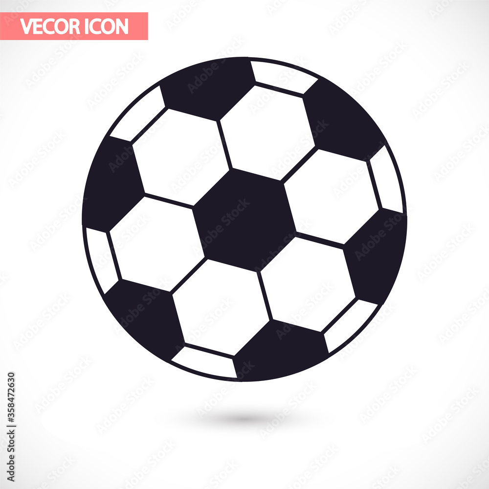 Soccer ball vector icon , lorem ipsum Flat design Soccer ball vector icon , lorem ipsum Flat design