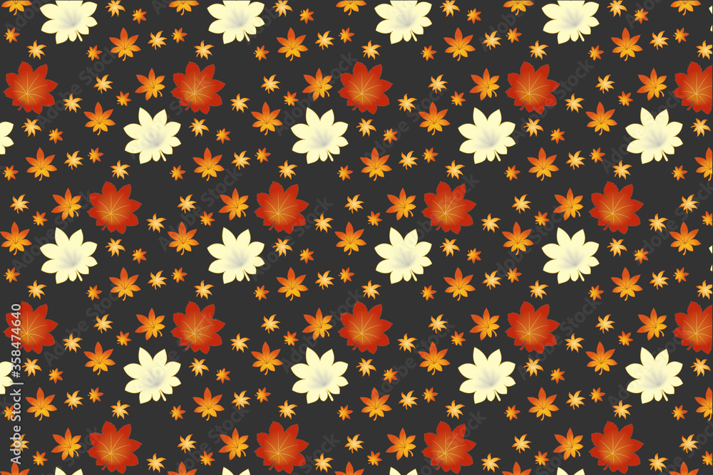 紅葉 モミジ 和柄 背景素材 黒 白 赤 秋 Stock Illustration Adobe Stock 紅葉 モミジ 和柄 背景素材 黒 白 赤 秋 Stock Illustration Adobe Stock