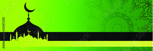 illustration of Ramadan Kareem for United Arab emirates people. Beautiful traditional calligraphy greeting card wishes for holy month Mubarak and Karim for Muslim. Translation : Ramadan Kareem