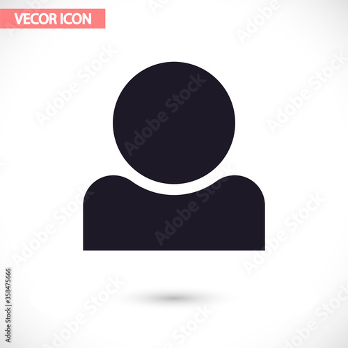 Human vector icon , lorem ipsum Flat design