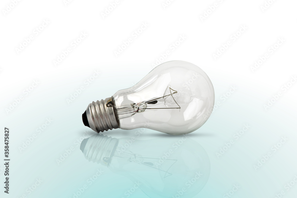 Light bulbs on blue color background. Flat lay. Pattern. Light bulbs on blue color background. Flat lay. Pattern.