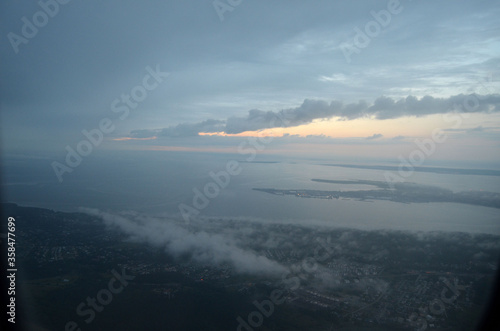 View from the airliner of Oslo - Tallinn