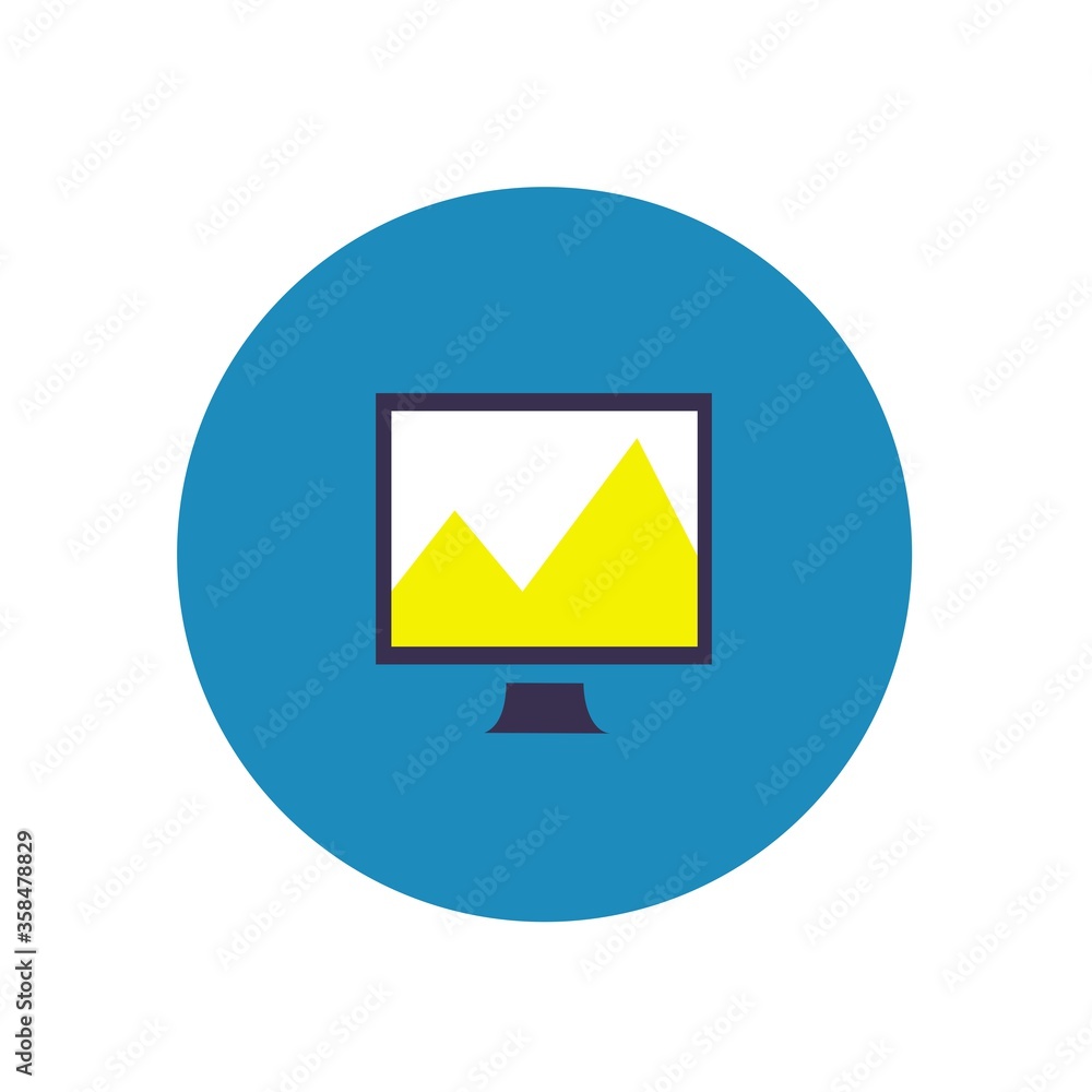 vector illustration of a monitor vector illustration of a monitor