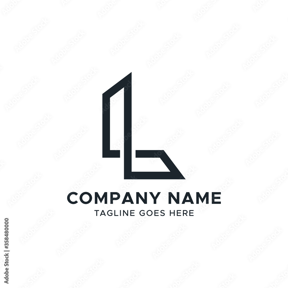 Initial L letter logo design template Initial L letter logo design template