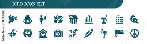 bird icon set