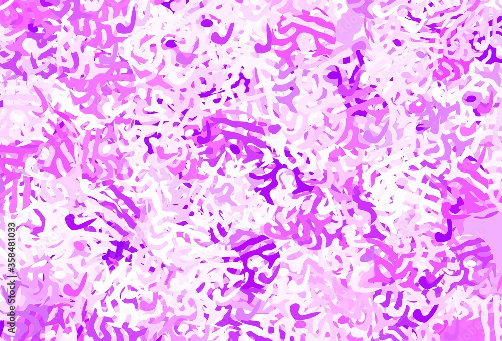 Light Purple vector pattern with random forms. Light Purple vector pattern with random forms.