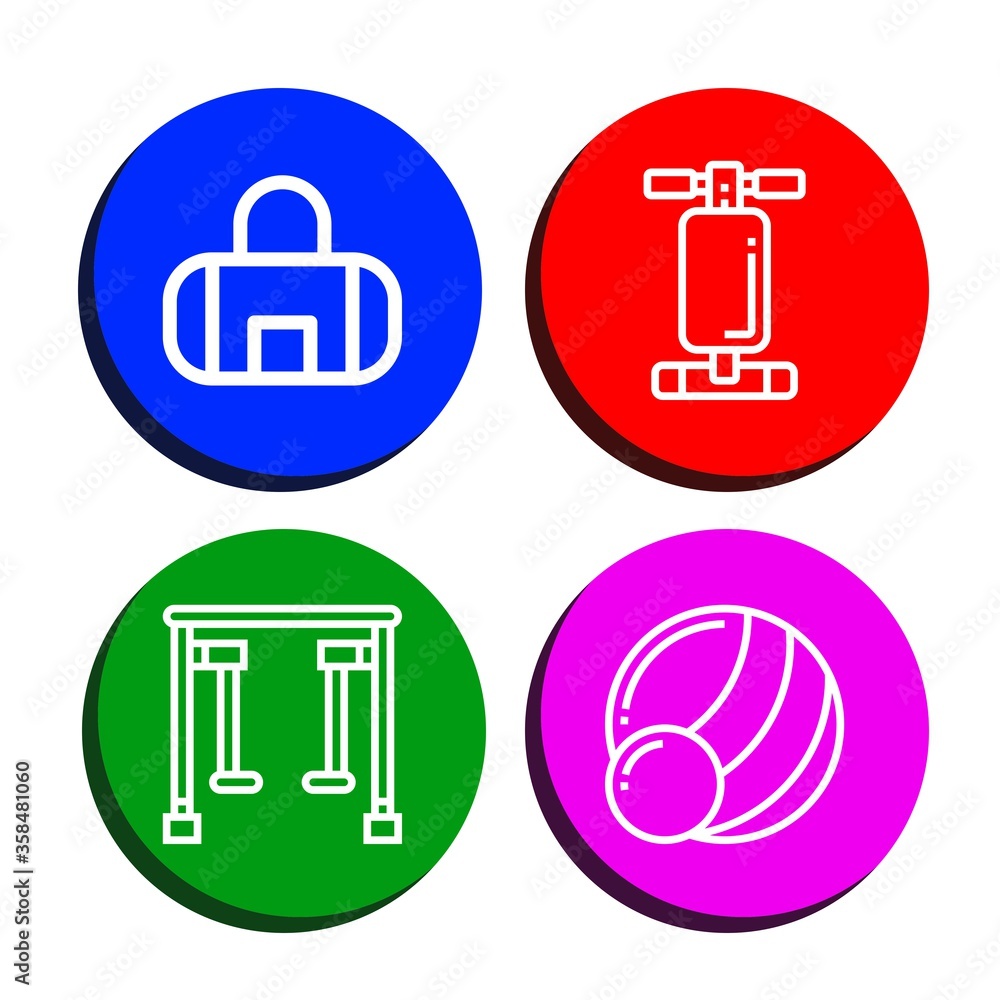 dumbbell simple icons set dumbbell simple icons set