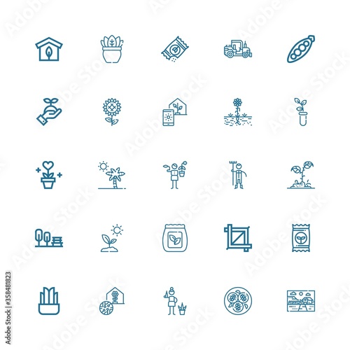 Editable 25 seed icons for web and mobile