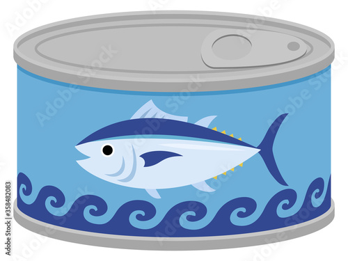 ツナの缶詰のイラスト