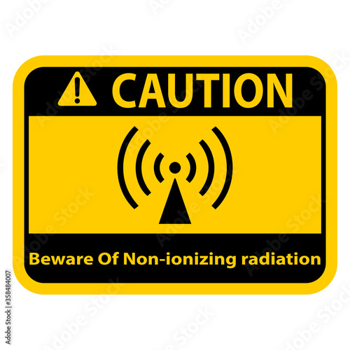 Beware Of Biological hazard Symbol, Warning vector sign 