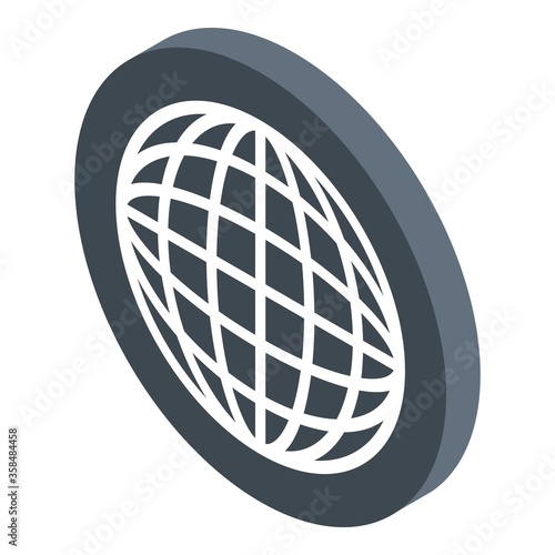 Global foreign language icon. Isometric of global foreign language vector icon for web design isolated on white background