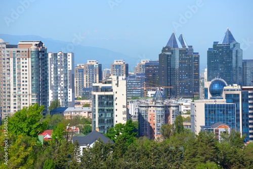 Almaty city buildings conglomeration
