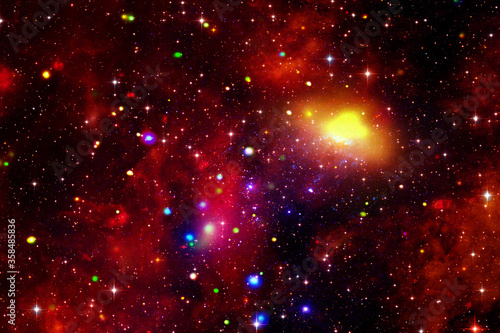 Nebula and galaxies in space. The elements of this image furnished by NASA.