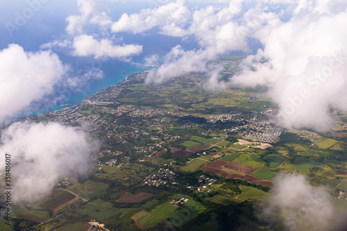 It's Aerial view of Barbados