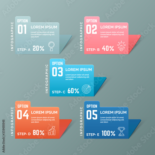 Realistic infographic element vector