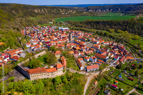 Creuzburg aus der Luft photo