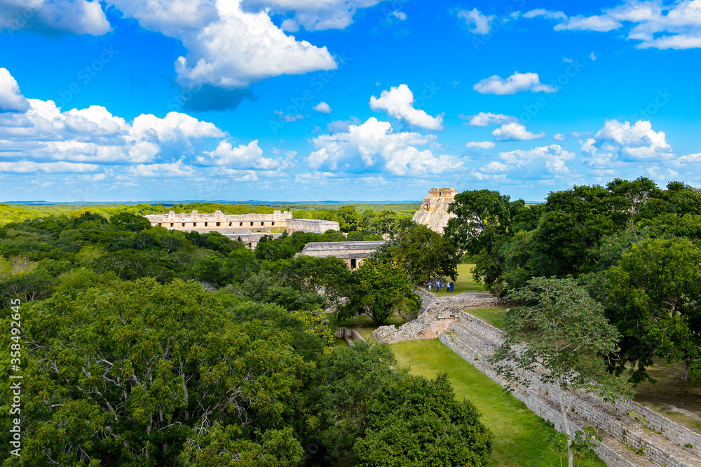 Obraz premium Uxmal, an ancient Maya city of the classical period. One of the most important archaeological sites of Maya culture. UNESCO World Heritage site