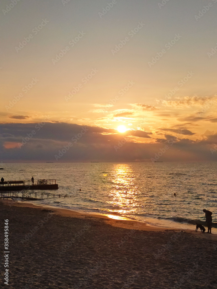 sunset at the beach sunset at the beach